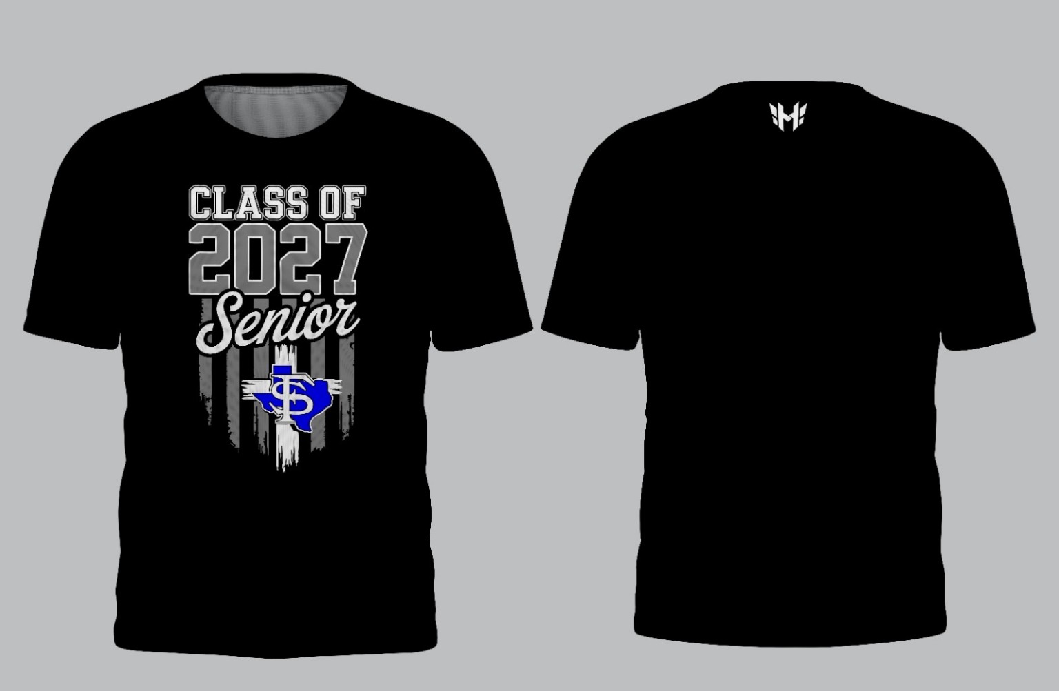 Black Class of 2027 Senior Shirt