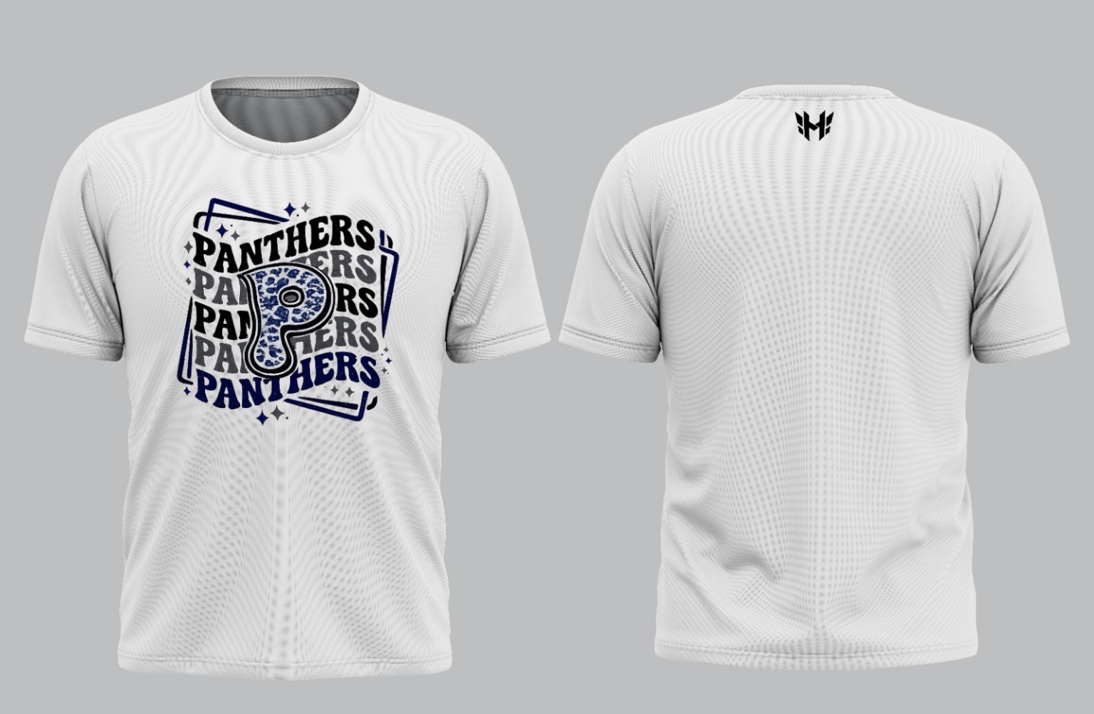 White Retro Panthers Shirt