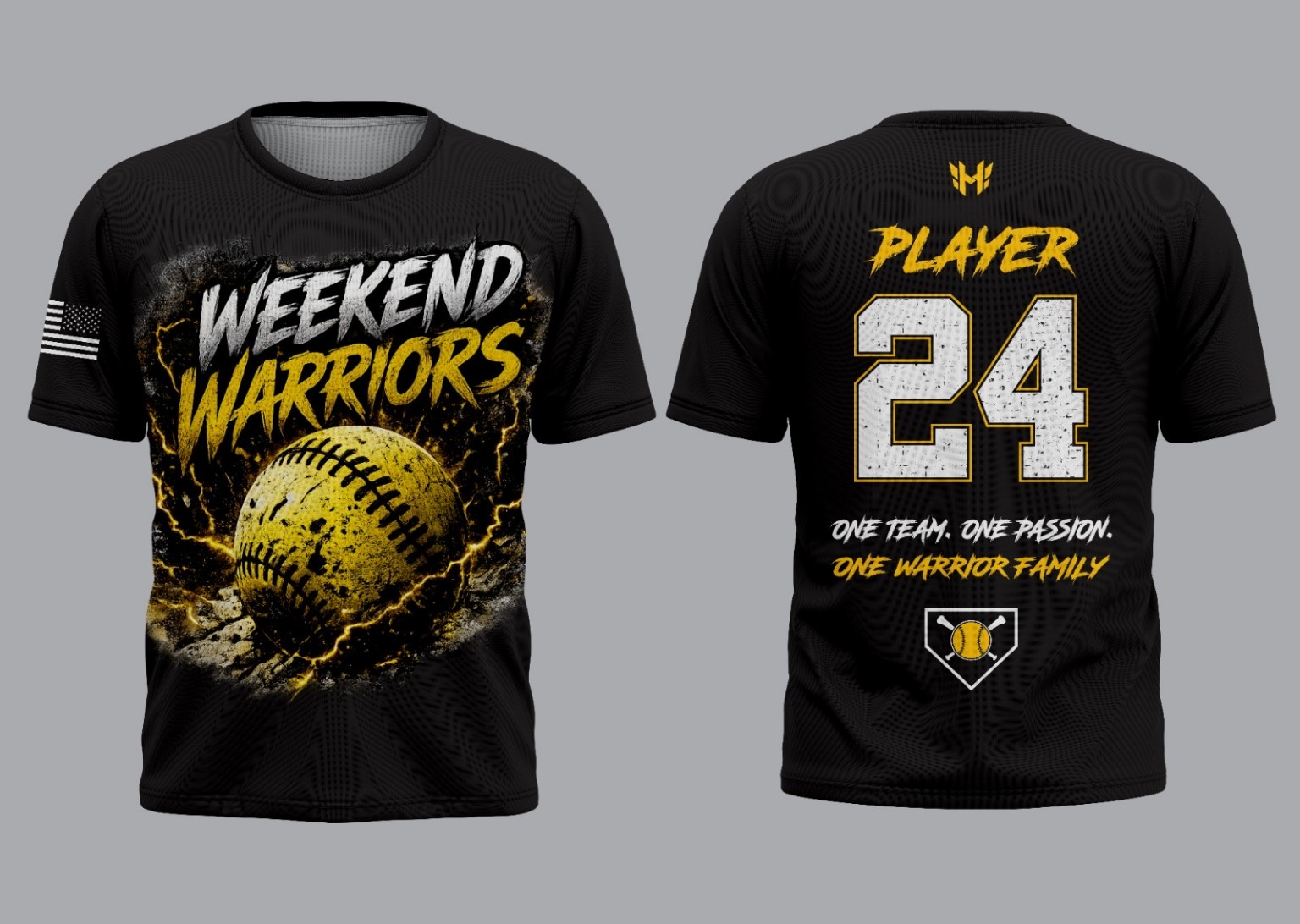 Weekend Warriors custom apparel